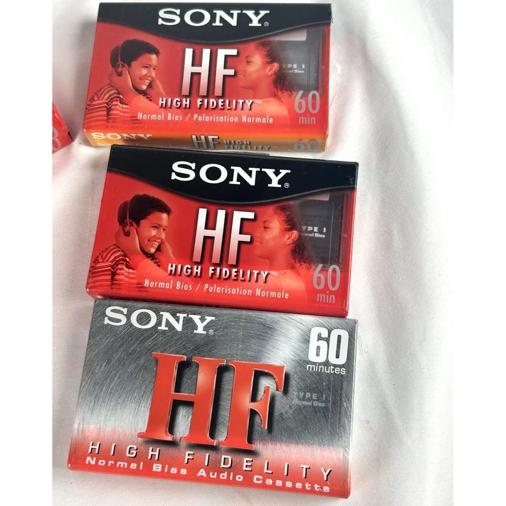 Sealed Lot Of 15 Sony HF High Fidelity Cassette Tapes 120 90 Normal Bias Blank